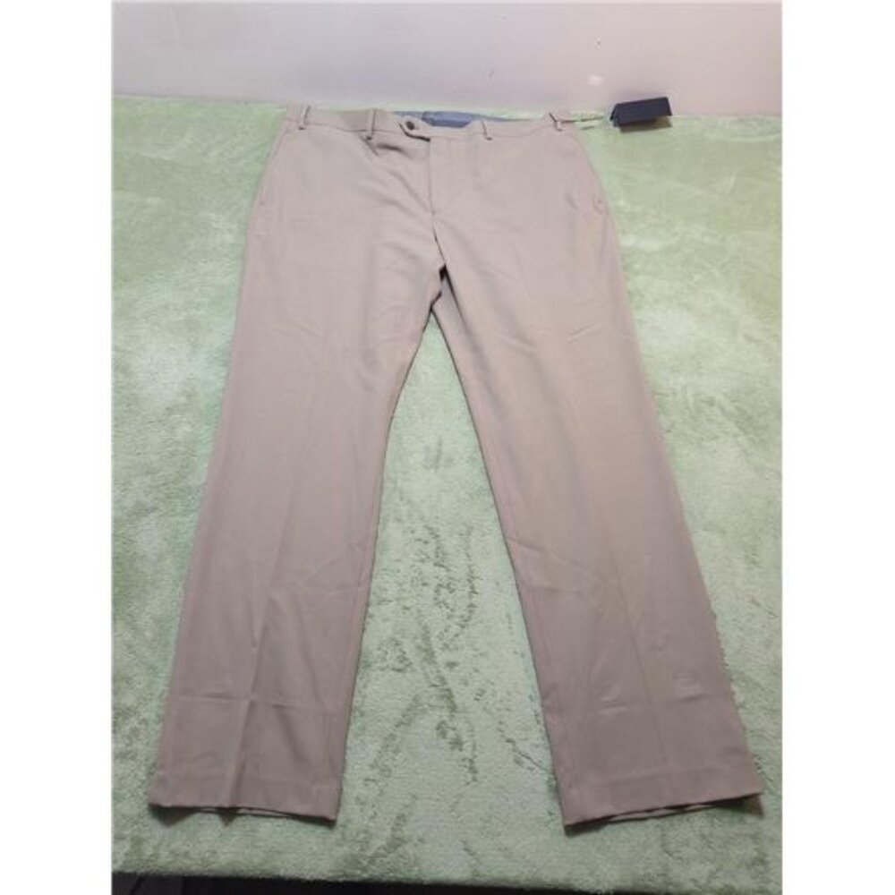 NWT Michael Kors Newbury Pants Mens 42x32 Tan Classic Fit Stretch Dress Slacks